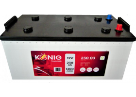 Akumulátory - Akumulátor König Truck SHD 12V/230Ah 1300A 518x273x237 K23003