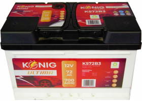 Akumulátory - Akumulátor König Ultima 12V/72Ah 700A 278x175x175 K572B3
