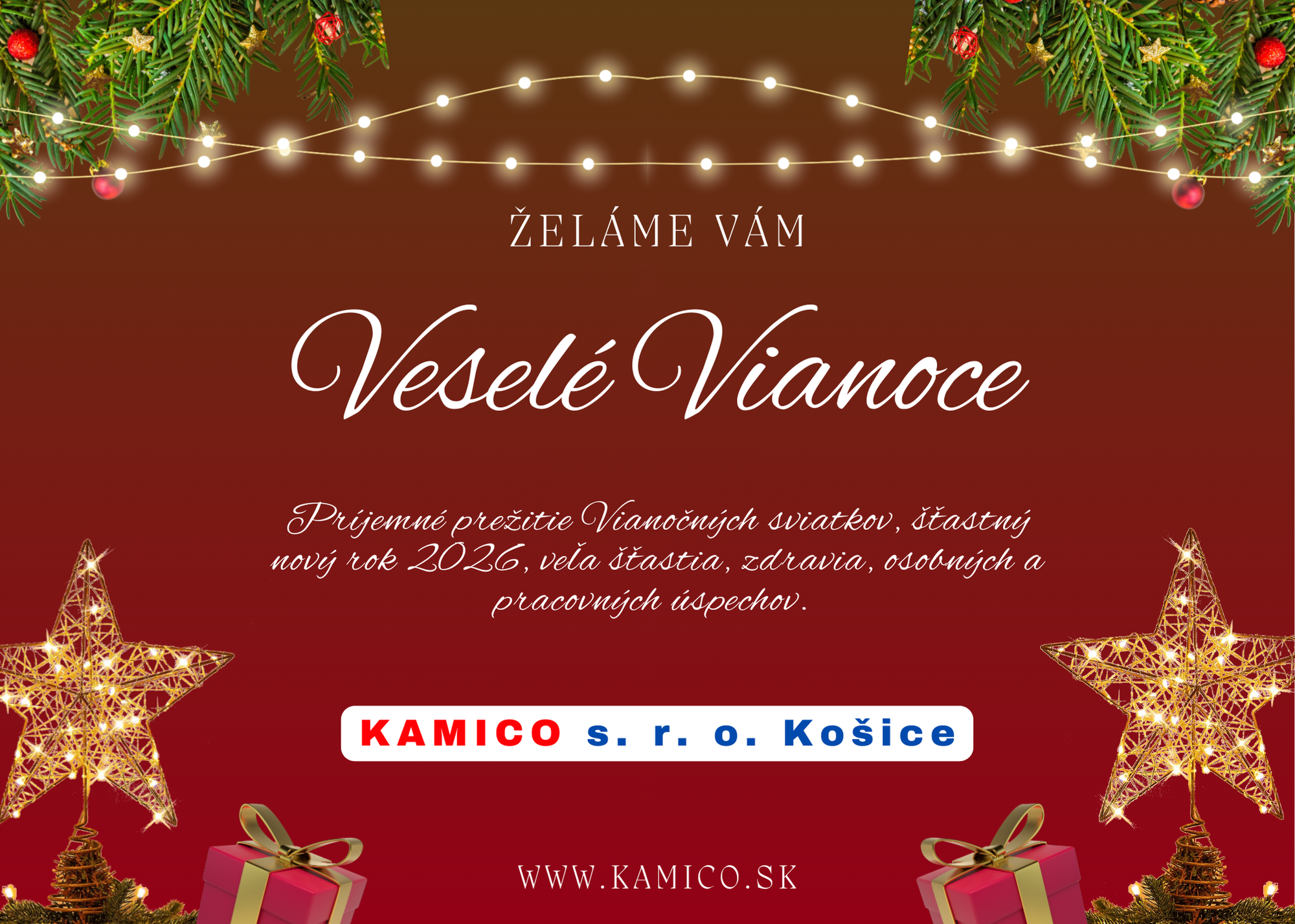 Red Simple Christmas Party Landscape Invitation_1.png