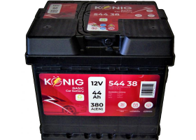 Autobatérie - Akumulátor König Basic 12V/44Ah 380A 207x175x190