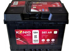 Akumulátory - Akumulátor König Basic 12V/61Ah 520A 242x175x190 K56148