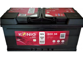 Autobatérie - Akumulátor König Basic 12V/100Ah 800A 353x175x175