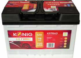 Autobatérie - Akumulátor König Ultima 12V/78Ah 720A 278x175x190