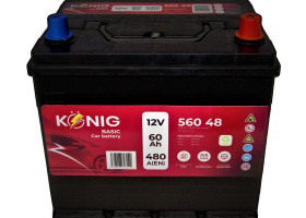 Autobatérie - Akumulátor König Basic 12V/60Ah 480A 230x175x224