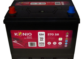 Autobatérie - Akumulátor König Basic 12V/70Ah 570A 261x175x225 ľavá