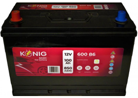Autobatérie - Akumulátor König Basic 12V/100Ah 850A 303x175x227 ľavá