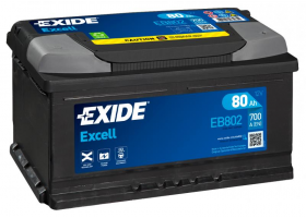 Akumulátory - EXIDE EXCELL EB802 12V 80Ah 700A